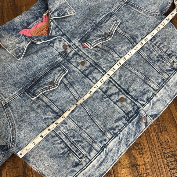 Levi's Whatever Whenever Padded Trucker Blue OG Jean Denim Jacket size XL NWT - Picture 10 of 14